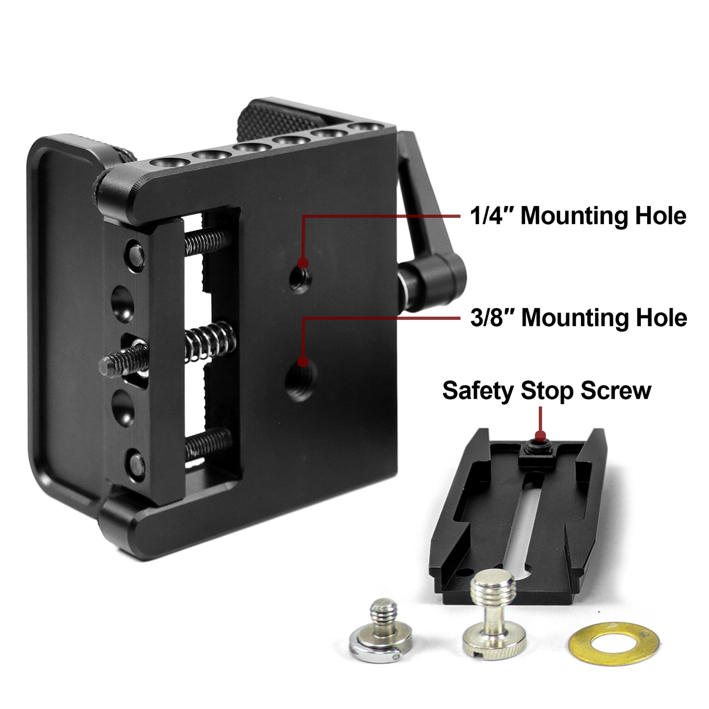 Rifle Clamp Saddle Aluminum Tripod Mount Universal Aluminum Shooting Rest Head